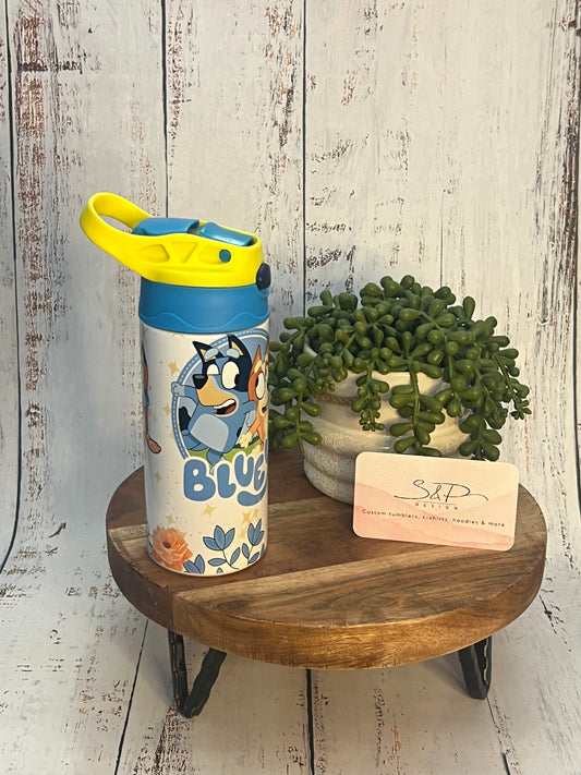 Blue Bluey Water Bottle