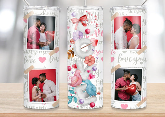 Custom Photo Tumbler - Love