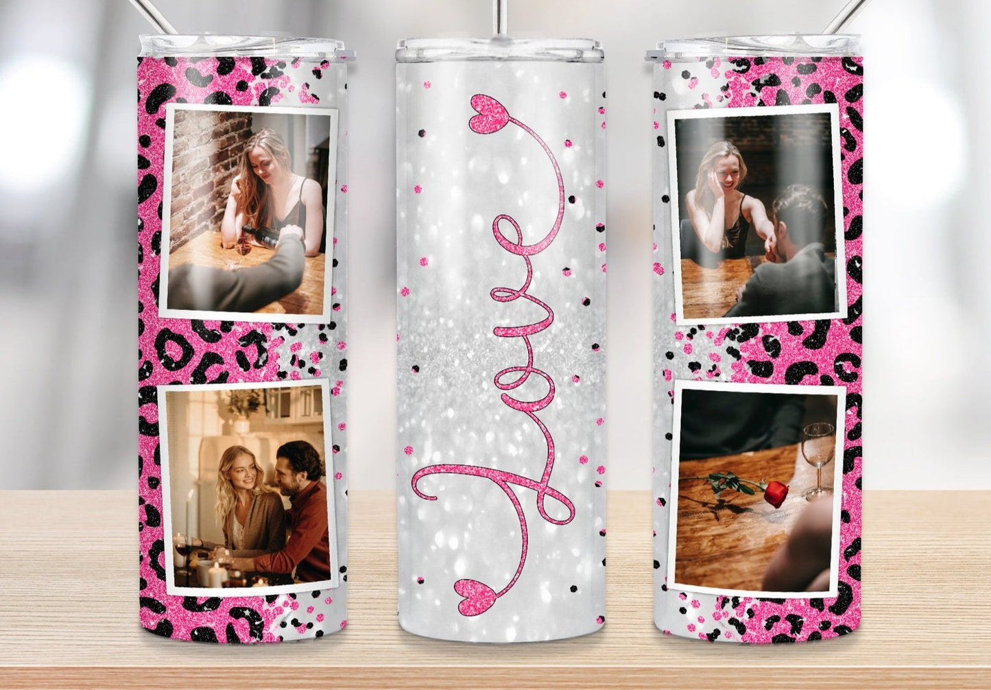 Custom Photo Tumbler - Love