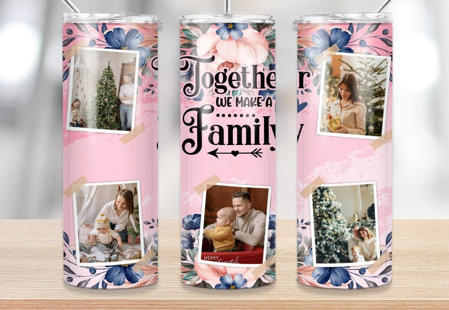 Custom Photo Tumbler - Family