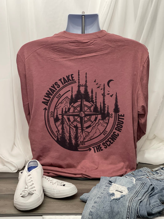 Take the Scenic Route - Long Sleeve