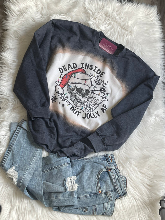 Dead Inside/Jolly AF - Crewneck