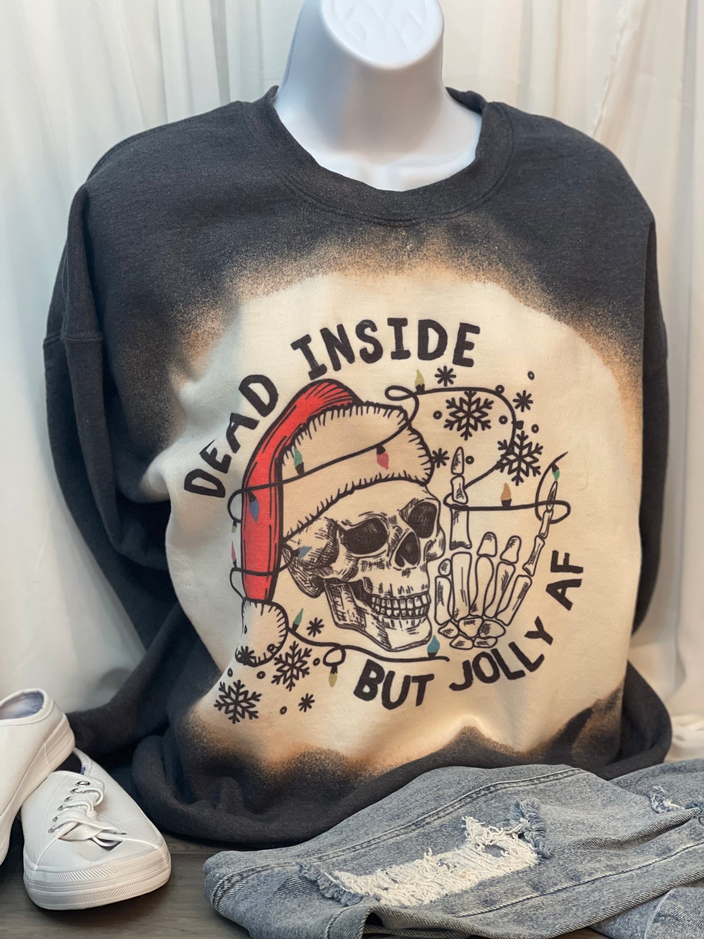 Dead Inside/Jolly AF - Crewneck