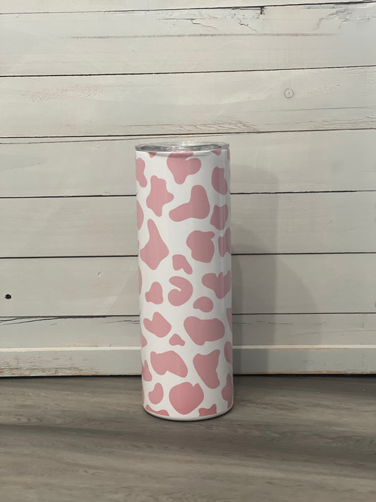 Pink Cow Print